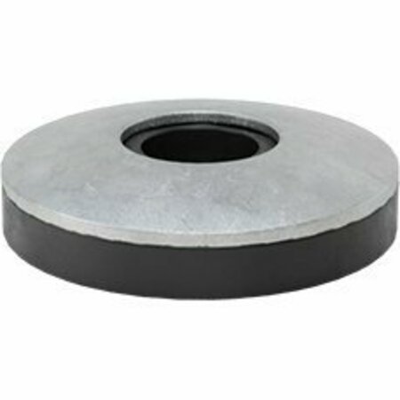 BSC PREFERRED Hot-Dipped Galvanized Steel with Neoprene Sealing Washer for No. 10 Screw 0.2 ID 0.5 OD, 100PK 94708A212